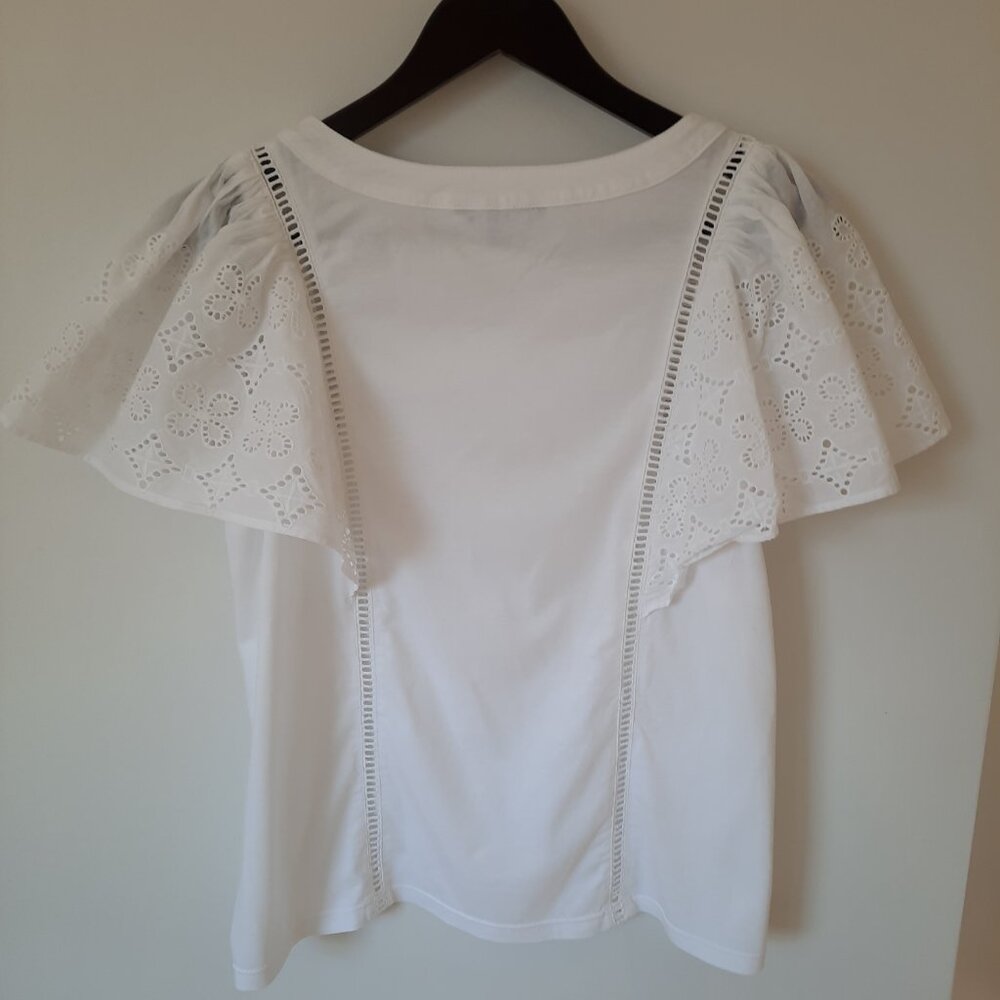 Banana Republic white short sleeve shirt XS - Picture 3 of 4